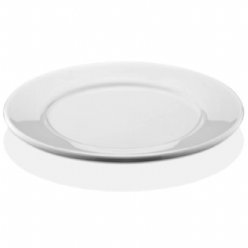 плоская, белая