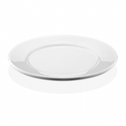 плоская, белая