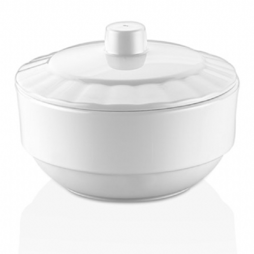 с крышкой, белая