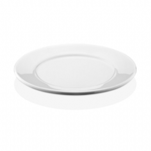 плоская, белая